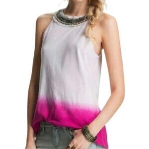 🚨FLASH SALE🚨 Free People Pink Dip Dye High Neck Blouse